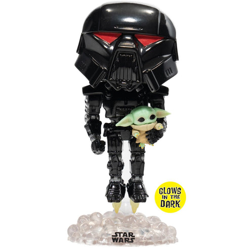 Funko Dark Trooper with Grogu 488 Glows in the Dark Exclusive